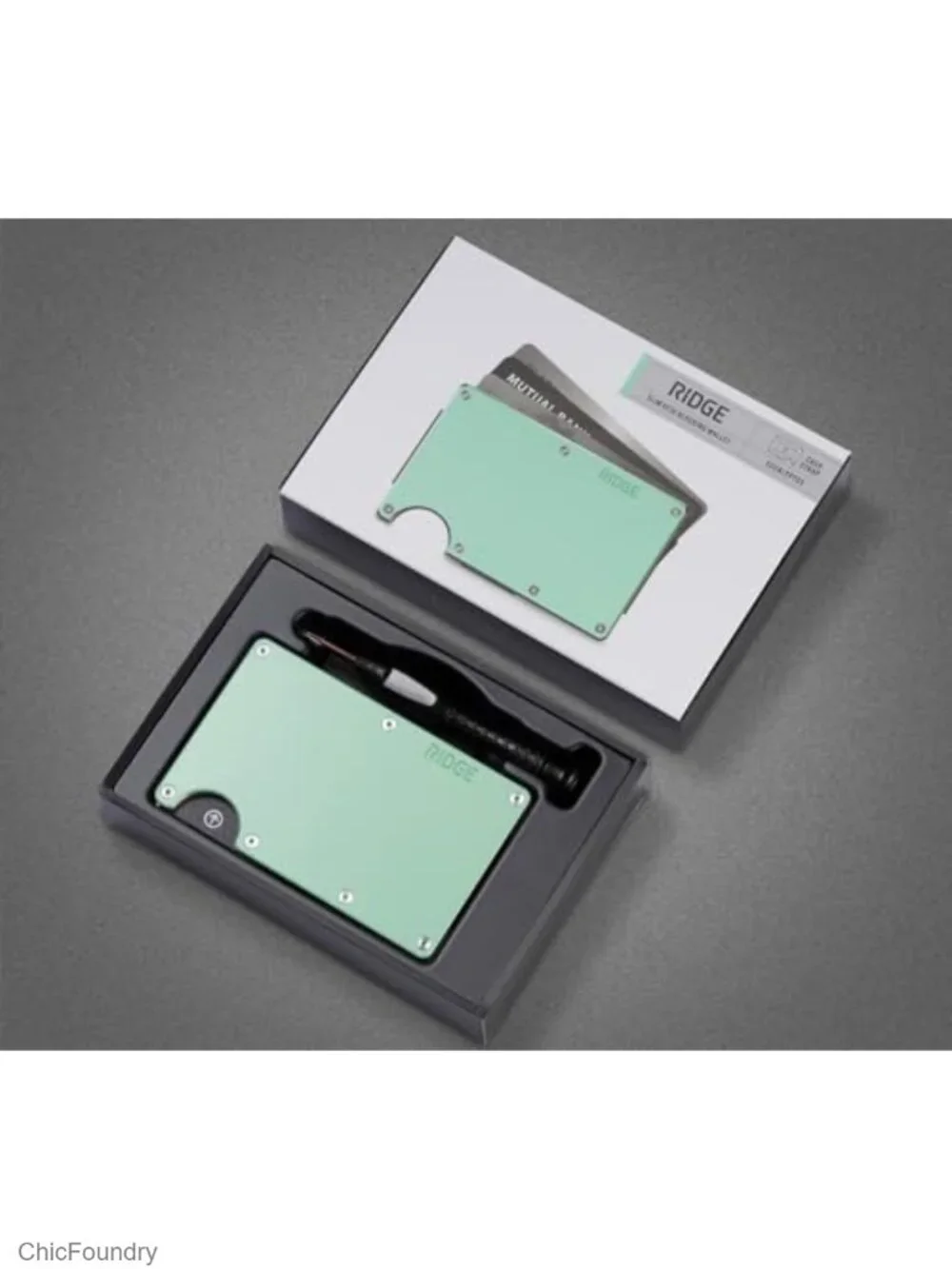 Slim RFID Blocking Aluminum Wallet for Women, Holds 12 Cards, Cash Strap,